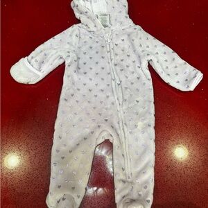 Adorable Heart-Patterned Baby Onesie